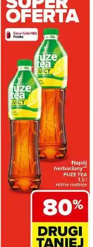 Carrefour Napój black ice tea lemon lemongrass Fuzetea oferta