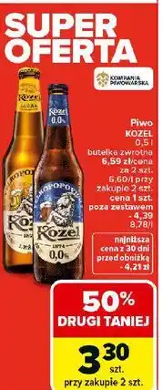 Carrefour Piwo Kozel 0% oferta