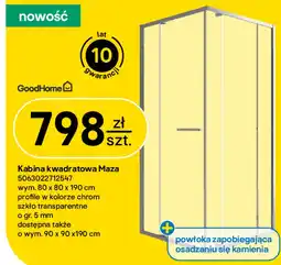 Castorama Kabina prysznicowa GoodHome oferta