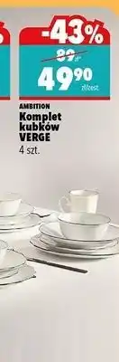 Biedronka Komplet kubków verge Ambition oferta