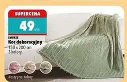Biedronka Koc dekoracyjny 150 x 200 cm Smukee Home oferta
