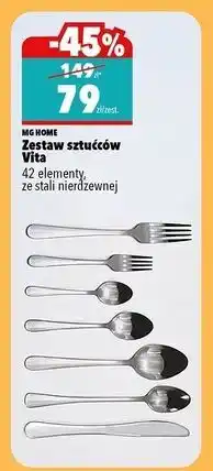 Biedronka Komplet sztućców vita Mg Home oferta
