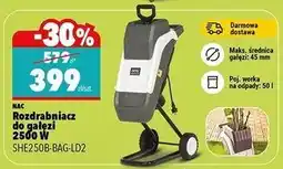 Biedronka Rozdrabniacz do gałęzi 2500w Nac oferta