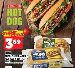 Topaz Hot dog bułka burger 4 szt. / hot-dog 4 szt oferta