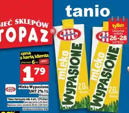 Topaz Mleko Wypasione UHT 2% oferta