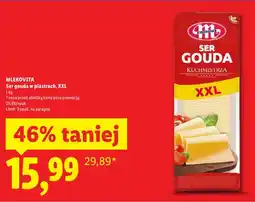 Lidl Ser gouda w plastrach, XXL oferta