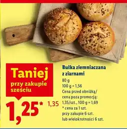 Lidl Bułka ziemniaczana z ziarnami oferta