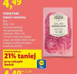 Lidl Salami z wołowiną oferta