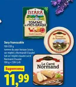 Lidl Ser miękki claudel carré Normand Claudel oferta