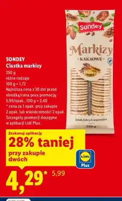 Lidl Ciastka markizy kakaowe oferta