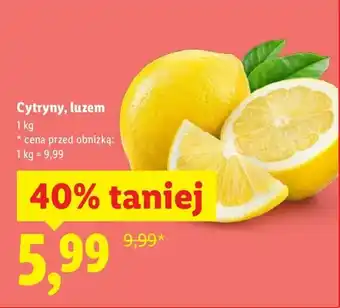 Lidl Cytryny luzem oferta