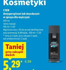 Lidl Antyperspirant lub dezodorant w sprayu dla mężczyzn oferta