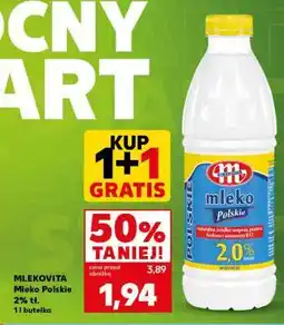 Kaufland MLEKOVITA Mleko polskie 2% tł oferta