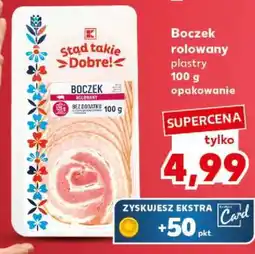 Kaufland Boczek rolowany plastry 100 g opakowanie oferta