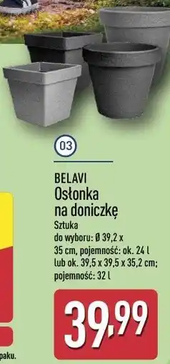 ALDI Belavi Osłonka na doniczkę oferta