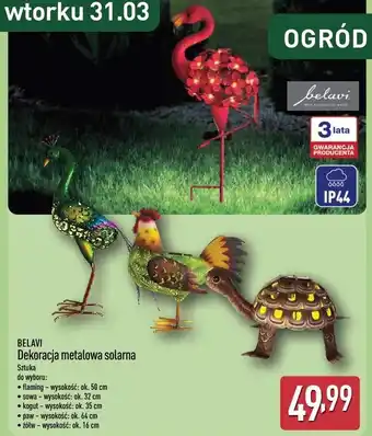 BELAVI Dekoracja metalowa solarna