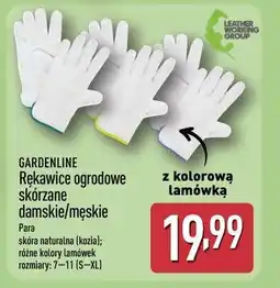 ALDI GARDENLINE Rękawice ogrodowe skórzane damskie/męskie oferta