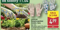 ALDI GARDENLINE Rękawice ogrodowe damskie, 2 pary oferta