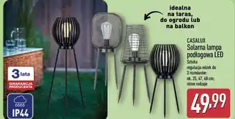 CASALUX Solarna lampa podłogowa LED