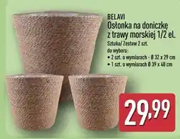 ALDI BELAVI Osłonka na doniczkę z trawy morskiej 1/2 el oferta