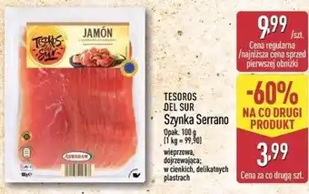 ALDI Tesoros del Sur Szynka Serrano oferta