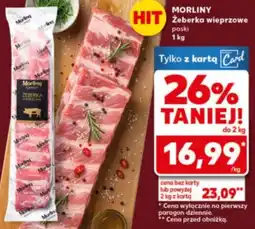 Kaufland Żeberka wieprzowe paski Morliny oferta