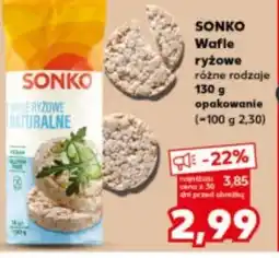Kaufland Sonko Wafle ryżowe różne rodzaje oferta