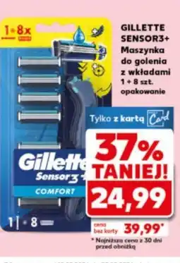 Kaufland Gillette Sensor3+ Maszynka do golenia z wkładami 1+8 szt oferta