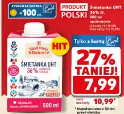 Kaufland Śmietanka UHT 36% tł oferta
