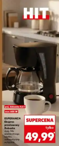 Kaufland Ekspres do kawy robusta Esperanza oferta