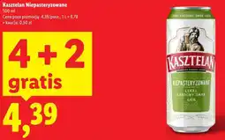 Lidl Piwo Kasztelan Niepasteryzowane oferta