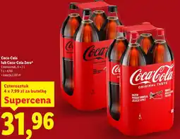 Lidl Coca-Cola lub Coca-Cola Zero Czterosztuk oferta