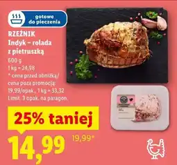 Lidl RZEŹNIK Indyk - rolada z pietruszką oferta