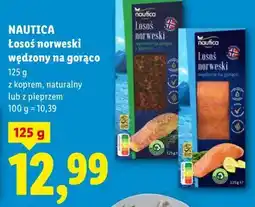 Lidl NAUTICA Łosoś norweski wędzony na gorąco oferta