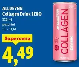 Lidl ALLDEYNN Collagen Drink ZERO 330 ml peachini oferta