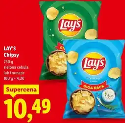Lidl LAY'S Chipsy zielona cebula lub fromage oferta