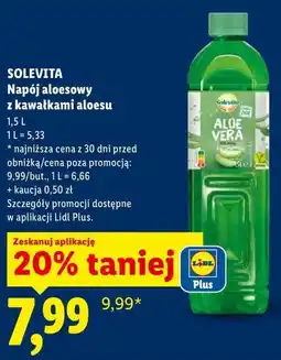 Lidl SOLEVITA Napój aloesowy z kawałkami aloesu oferta
