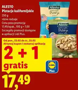 Lidl Alesto Pistacje kalifornijskie (różne rodzaje) oferta