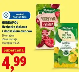 Lidl HERBAPOL Herbatka ziołowa z dodatkiem owoców oferta