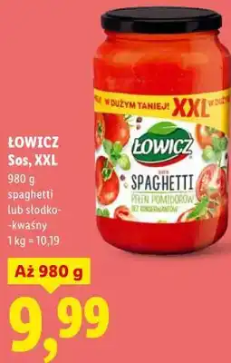 Lidl ŁOWICZ Sos XXL spaghetti lub słodko-kwaśny oferta