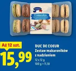 Lidl DUC DE COEUR Zestaw makaroników z nadzieniem oferta