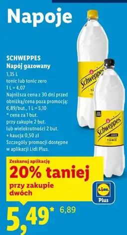 Lidl SCHWEPPES Napój gazowany oferta