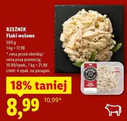 Lidl RZEŹNIK Flaki wołowe oferta