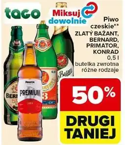 Carrefour Piwo czeskie Zlaty Bazant, Bernard, Primator, Konrad oferta
