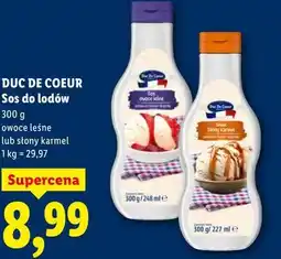 Lidl DUC DE COEUR Sos do lodów słony karmel oferta