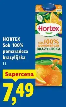 Lidl HORTEX Sok 100% pomarańcza brazylijska oferta