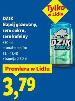 Lidl DZIK Napój gazowany, zero cukru, zero kofeiny oferta