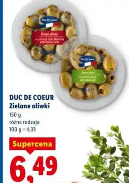 Lidl DUC DE COEUR Zielone oliwki oferta