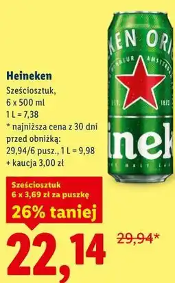 Lidl Heineken Sześciosztuk oferta
