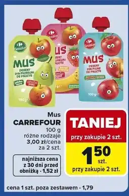 Carrefour Express Mus owocowy różne rodzaje oferta